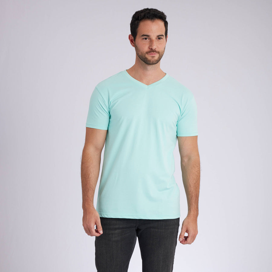 Mint Signature V-Neck Tee