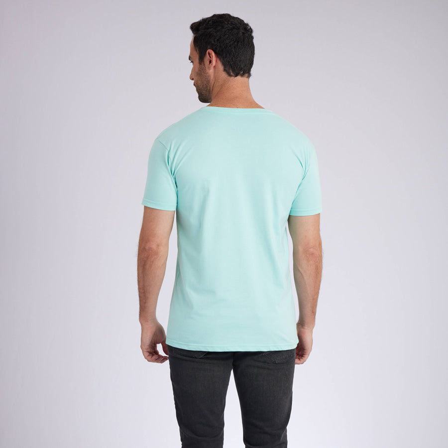 Mint Signature V-Neck Tee