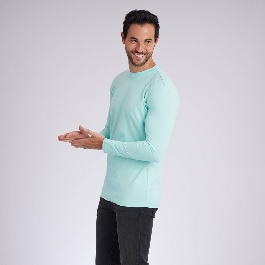 Mint Signature Long Sleeves Crew Neck Tee