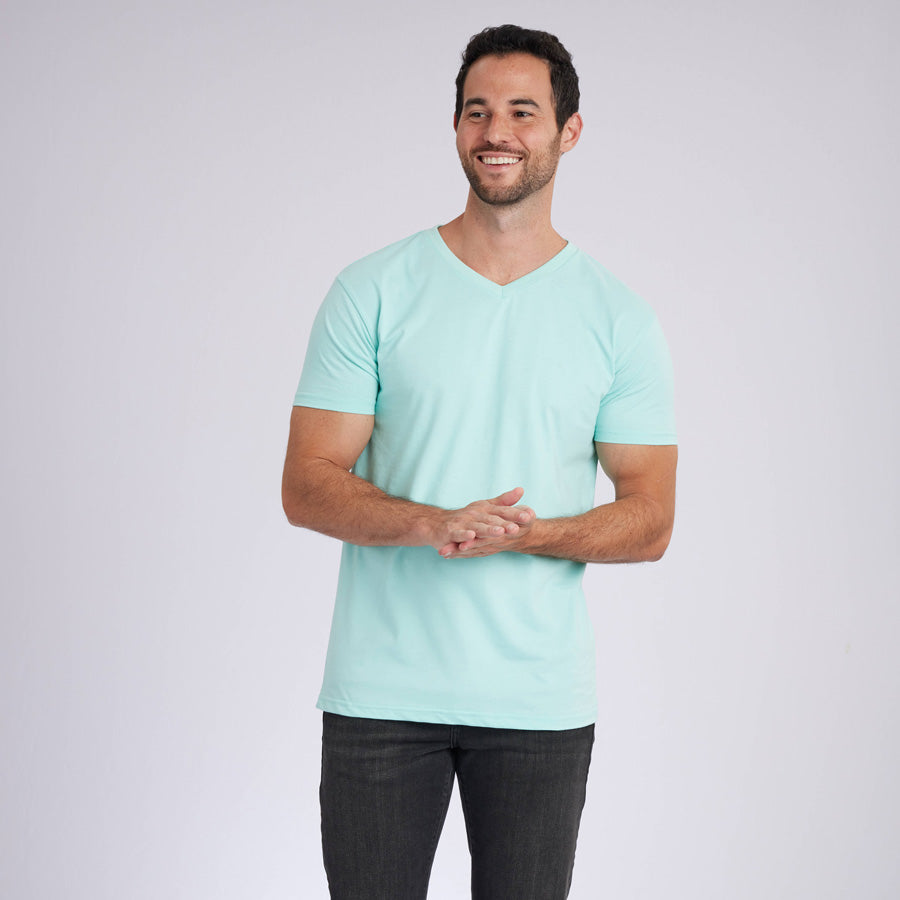 Mint Signature V-Neck Tee