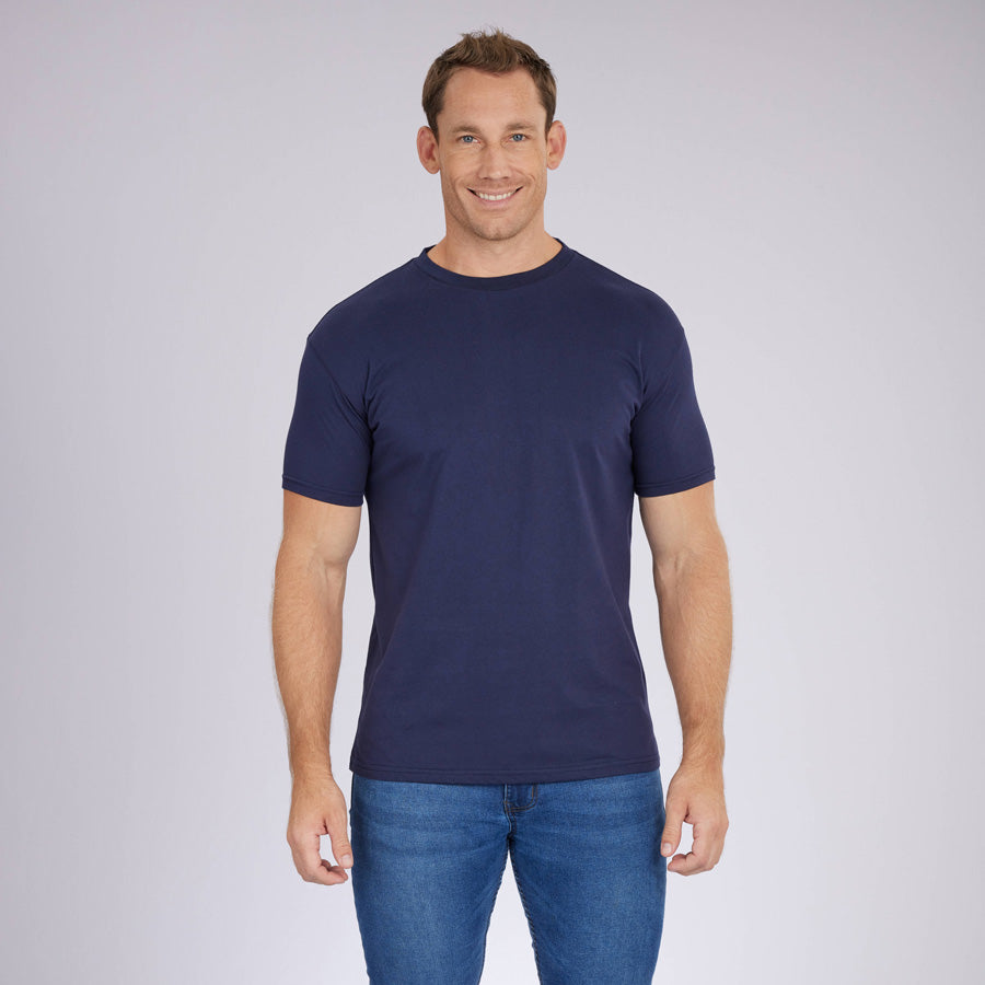 Navy Signature Crew Neck Tee