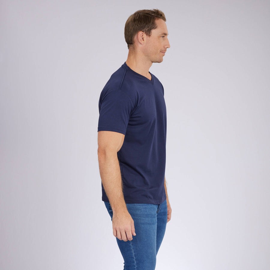 Navy Signature V-Neck Tee