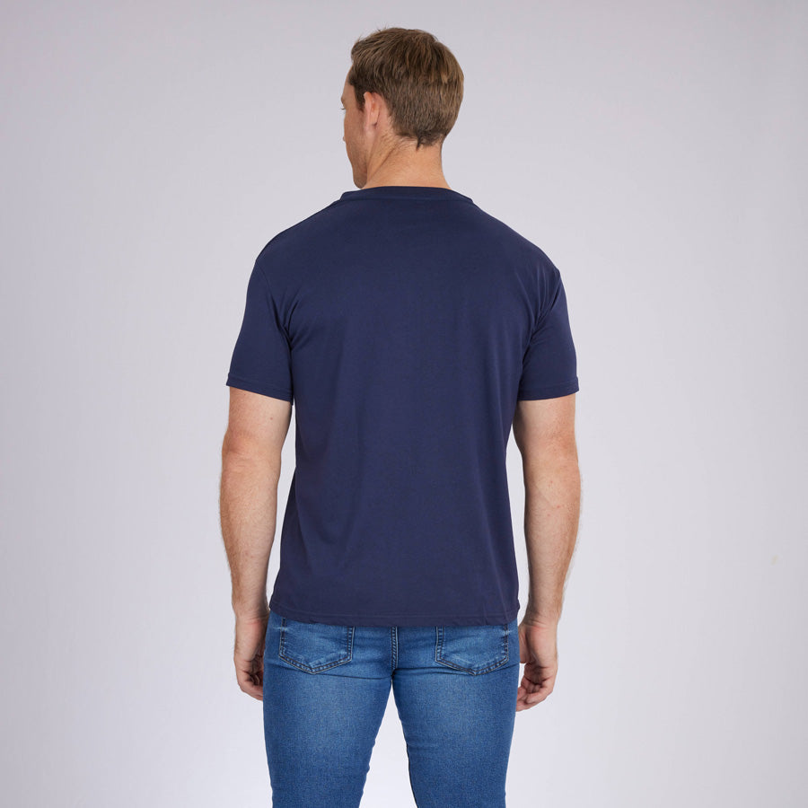 Navy Signature V-Neck Tee