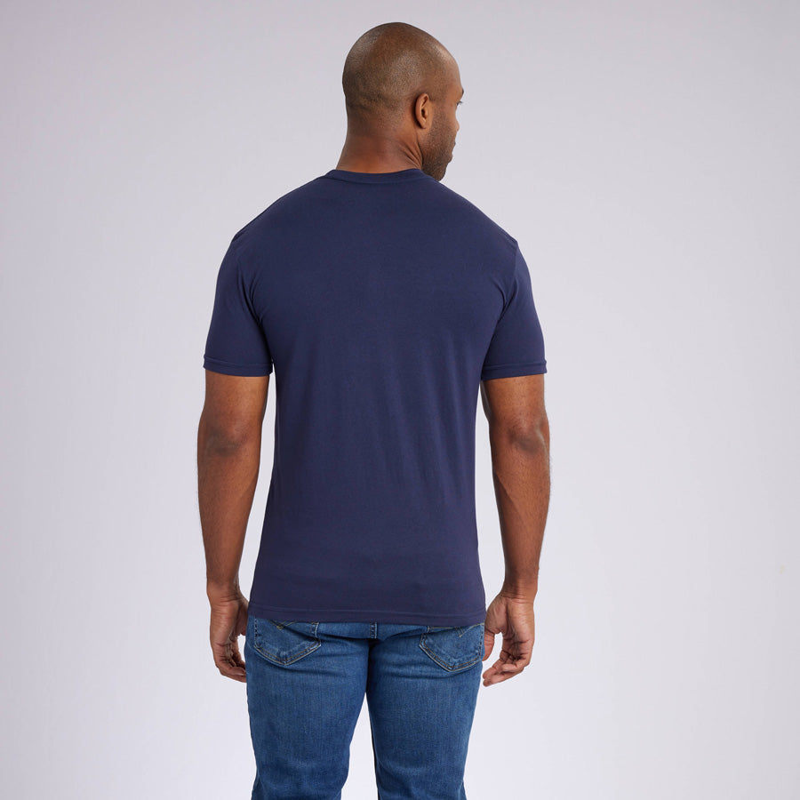 Navy Premium Crew Neck Tee