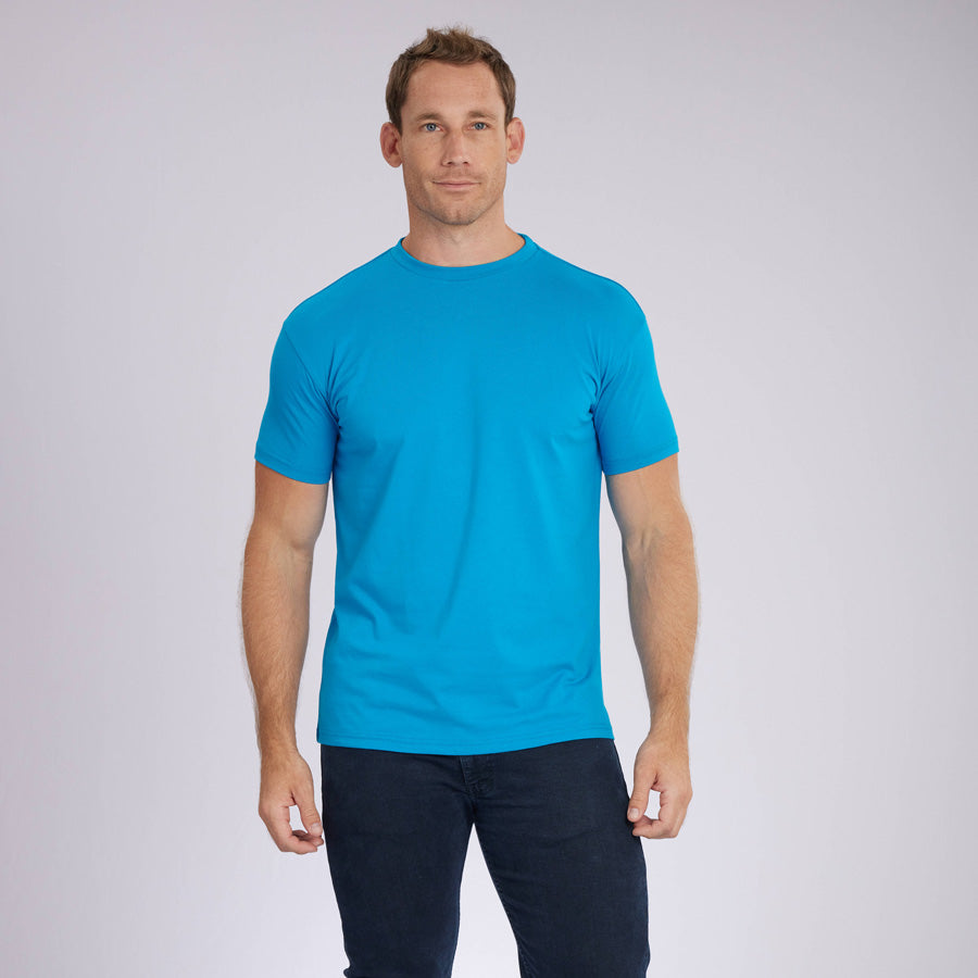 Ocean Blue Signature Crew Neck Tee