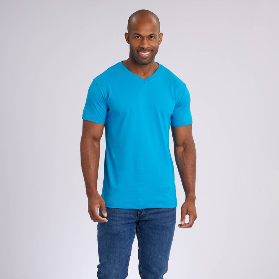 Ocean Blue Signature V-Neck Tee