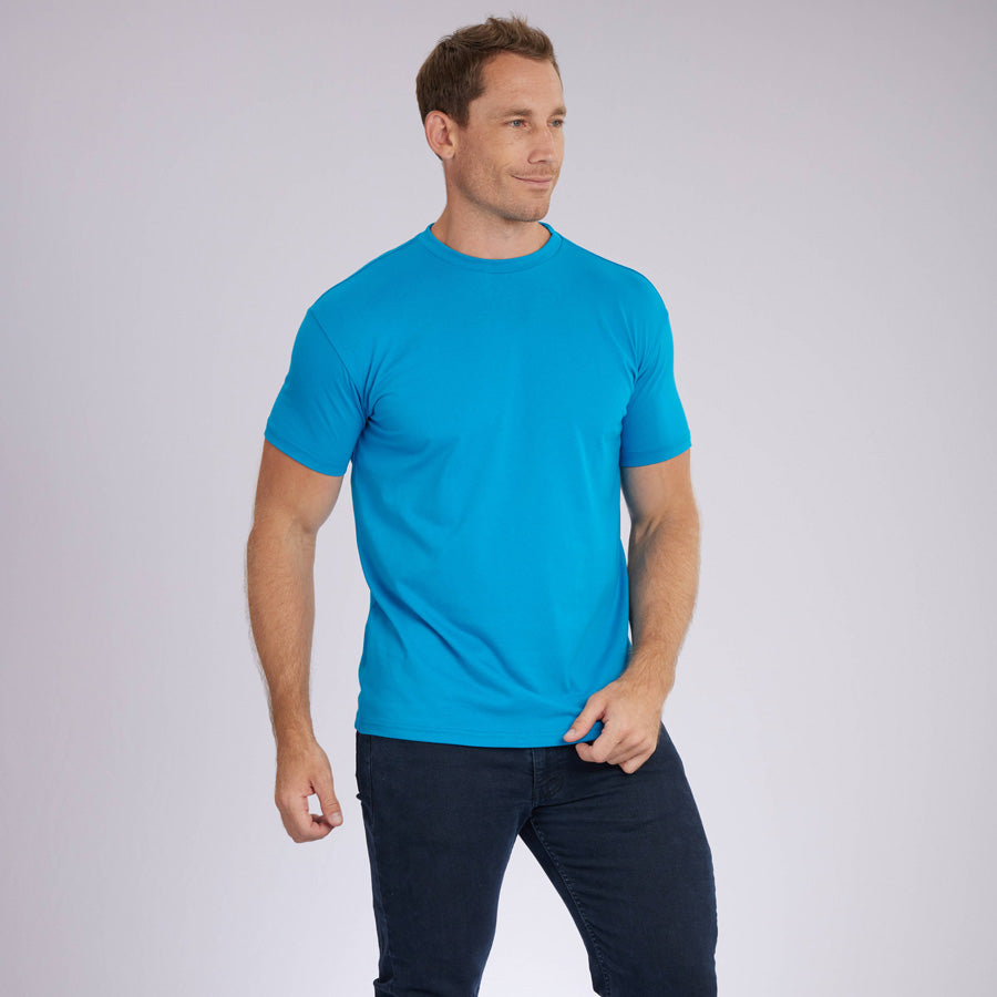 Ocean Blue Signature Crew Neck Tee