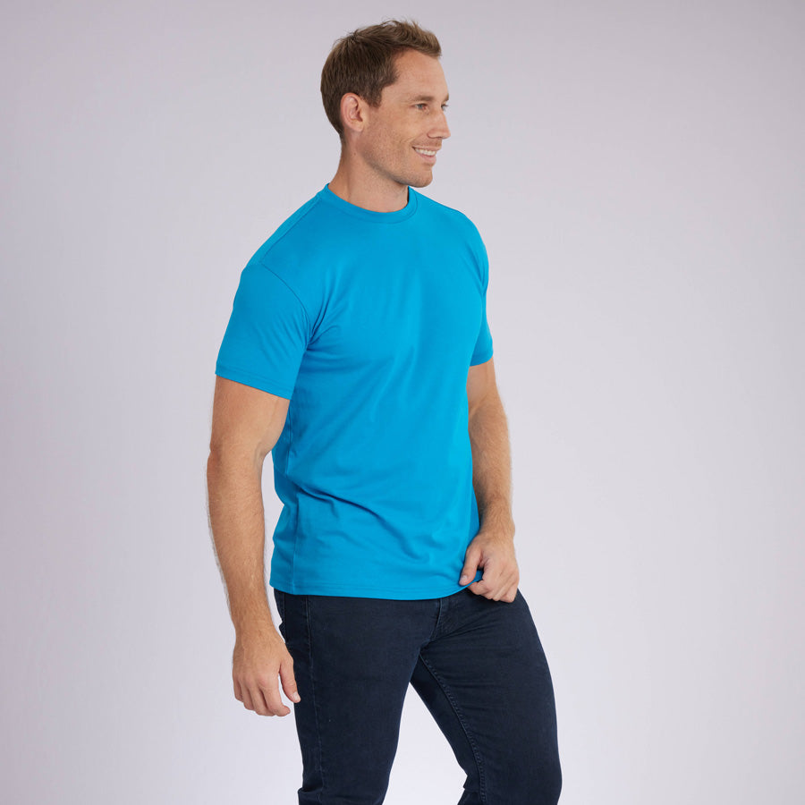 Ocean Blue Signature Crew Neck Tee