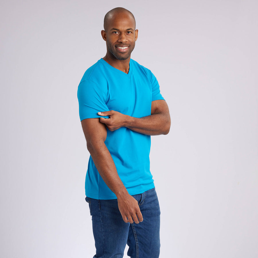 Ocean Blue Signature V-Neck Tee