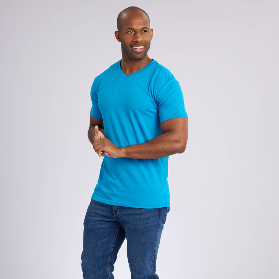 Ocean Blue Signature V-Neck Tee