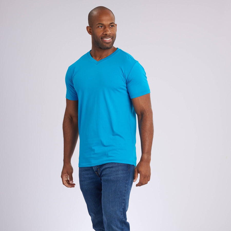 Ocean Blue Signature V-Neck Tee