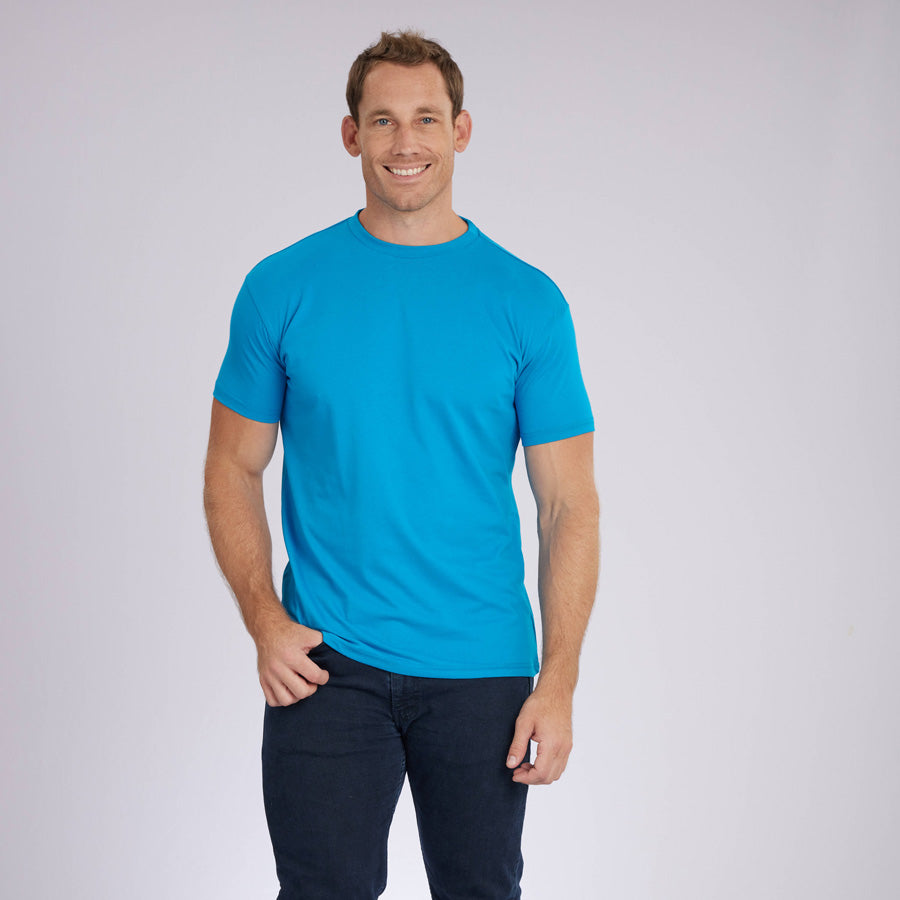 Ocean Blue Signature Crew Neck Tee