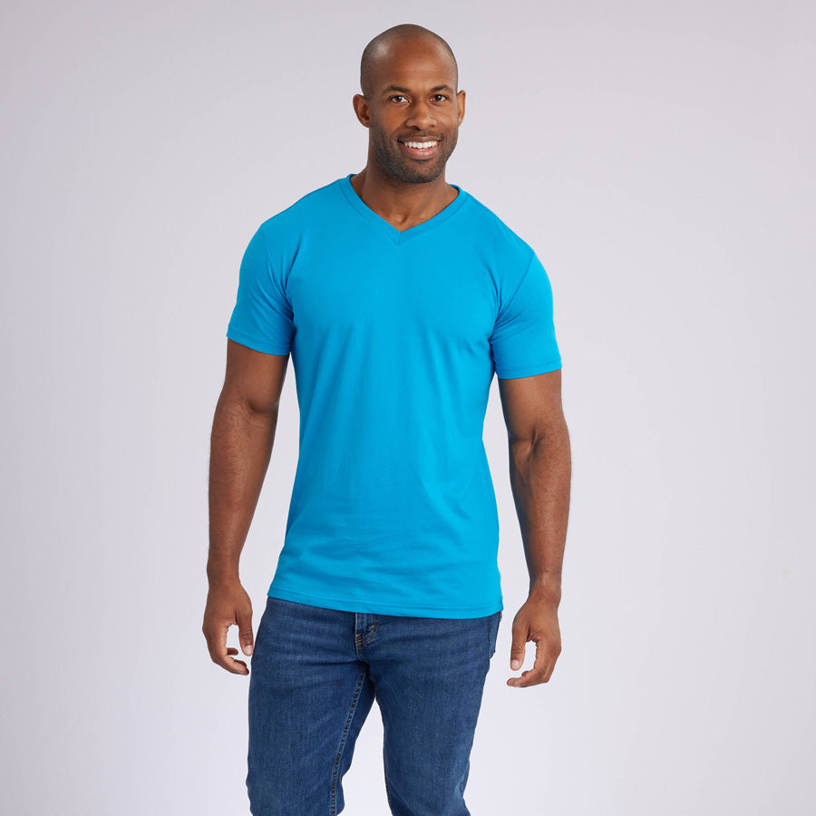 Ocean Blue Signature V-Neck Tee