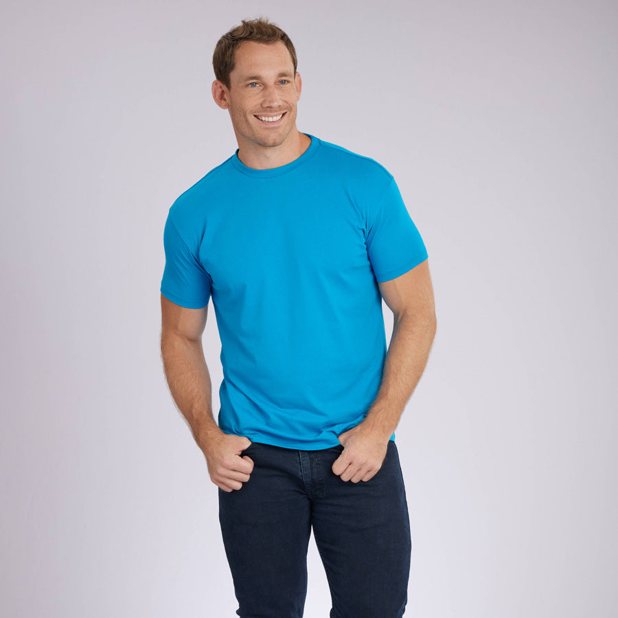 Ocean Blue Signature Crew Neck Tee