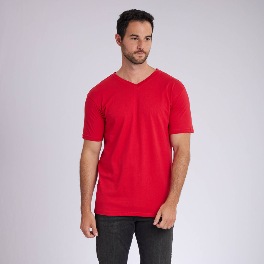 Red Signature V-Neck Tee