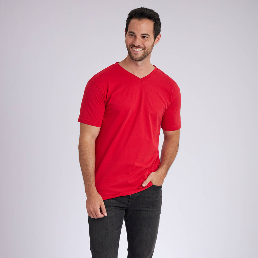 Red Signature V-Neck Tee