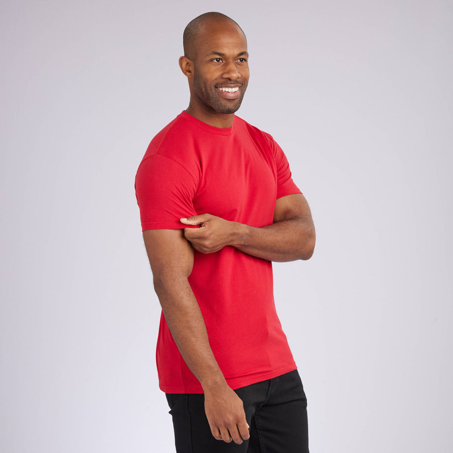 Red Signature Crew Neck Tee