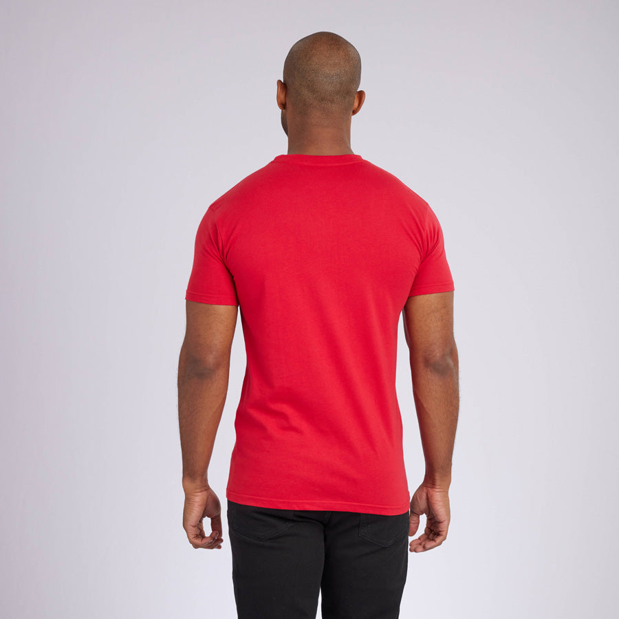 Red Signature Crew Neck Tee