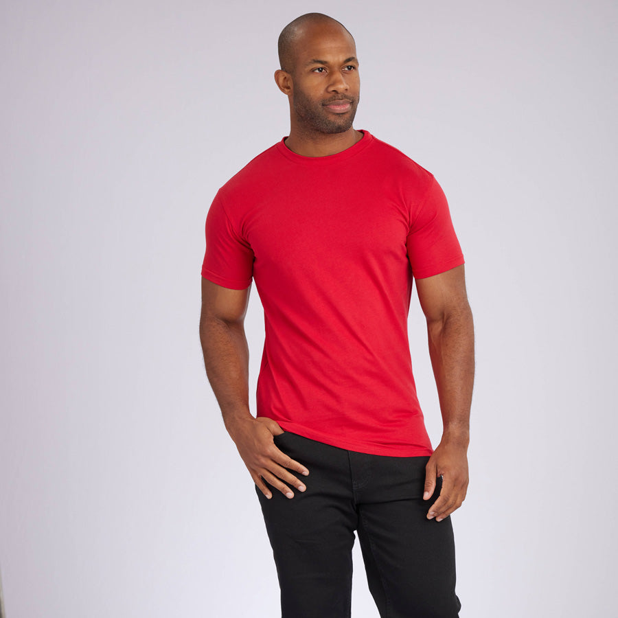 Red Signature Crew Neck Tee