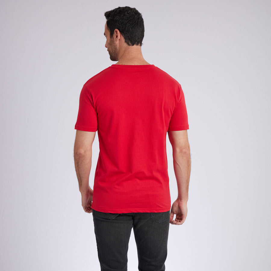 Red Signature V-Neck Tee