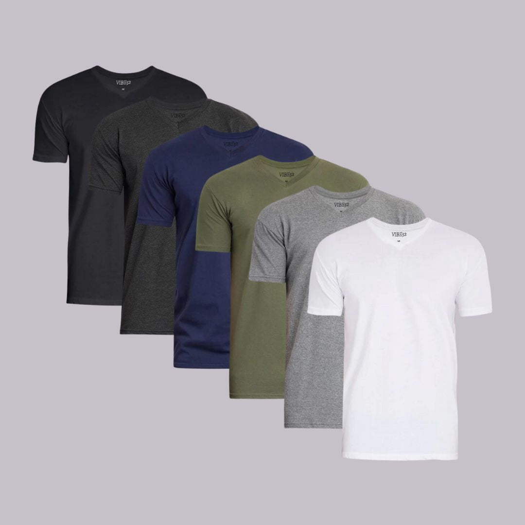 Essential Six Signature V-Neck Tees 6-Pack