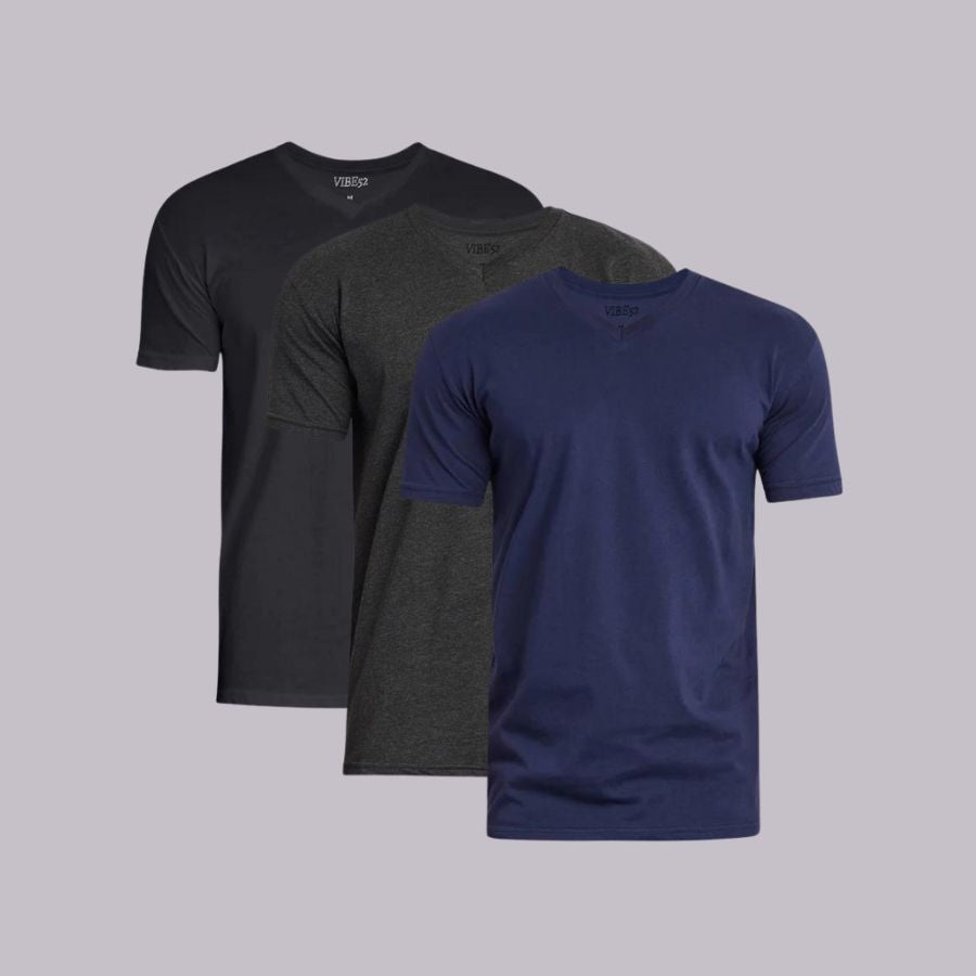 Nautical Neutrals Signature V-Neck Tees 3-Pack