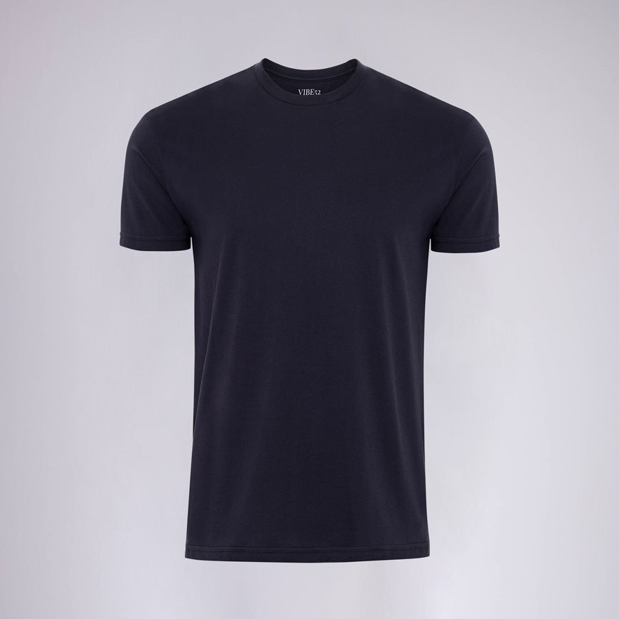 Navy Premium Crew Neck Tee