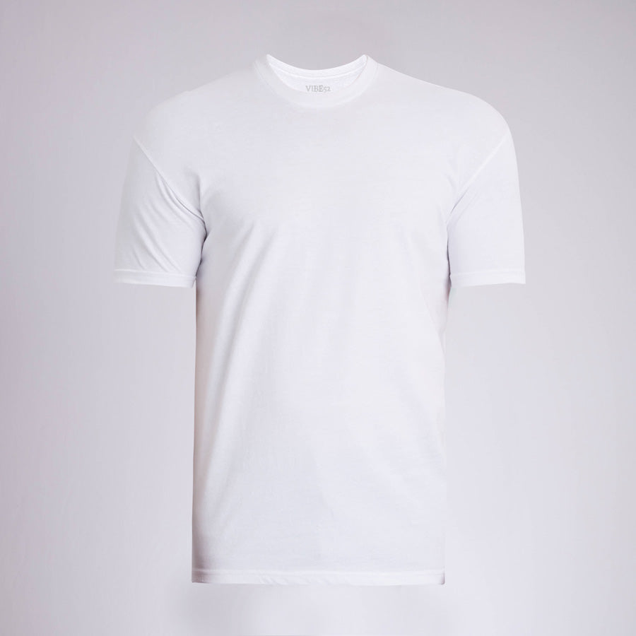 White Signature Crew Neck Tee