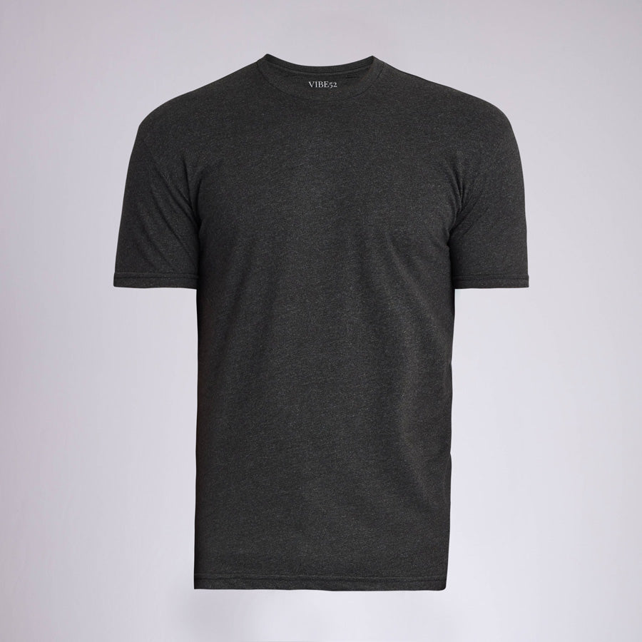 Heather Charcoal Signature Crew Neck Tee