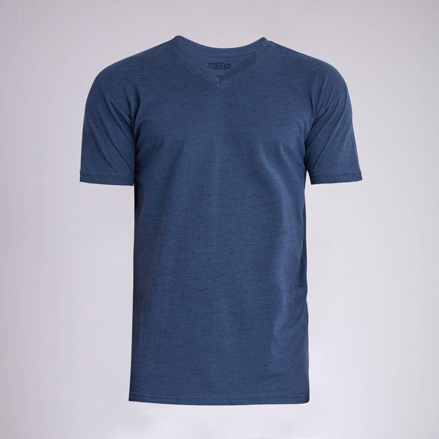 Carbon Navy Signature V-Neck Tee