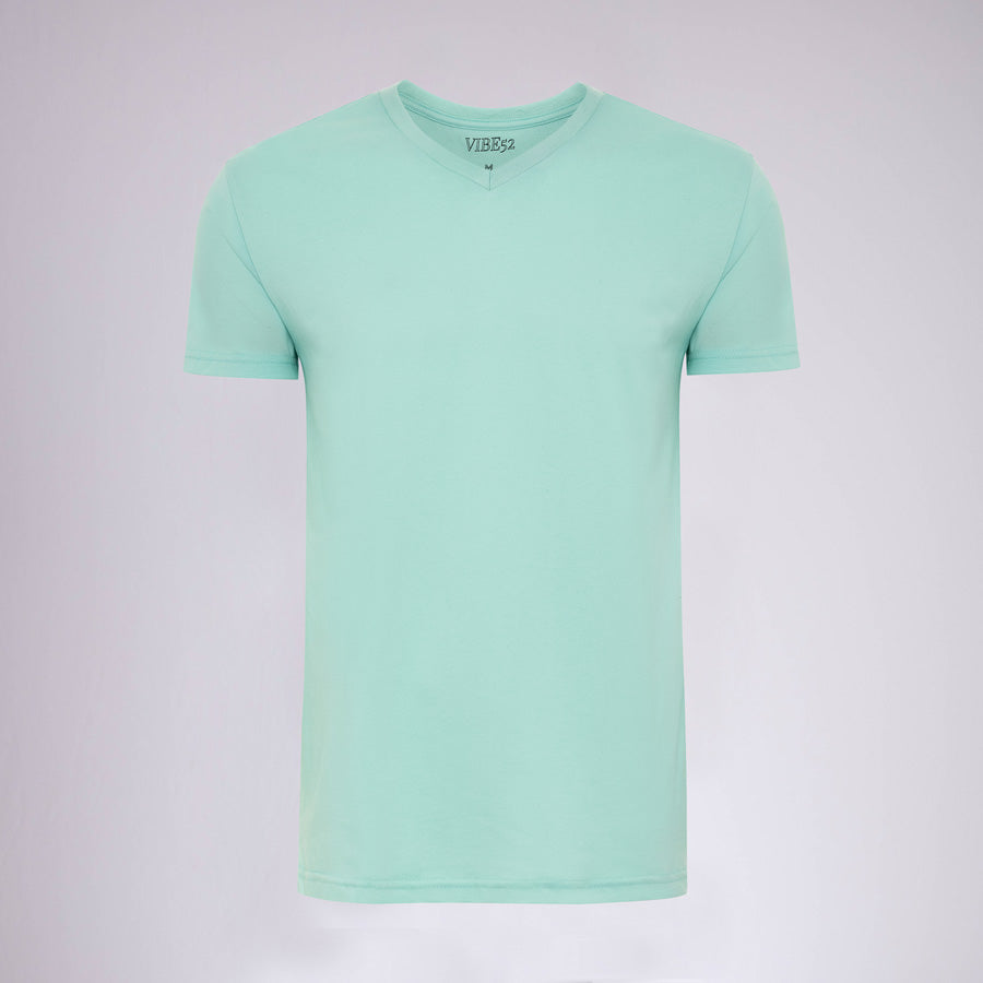 Mint Signature V-Neck Tee