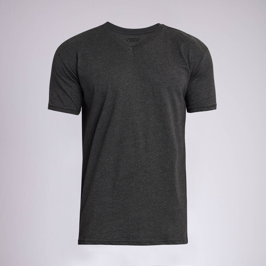 Heather Charcoal Signature V-Neck Tee