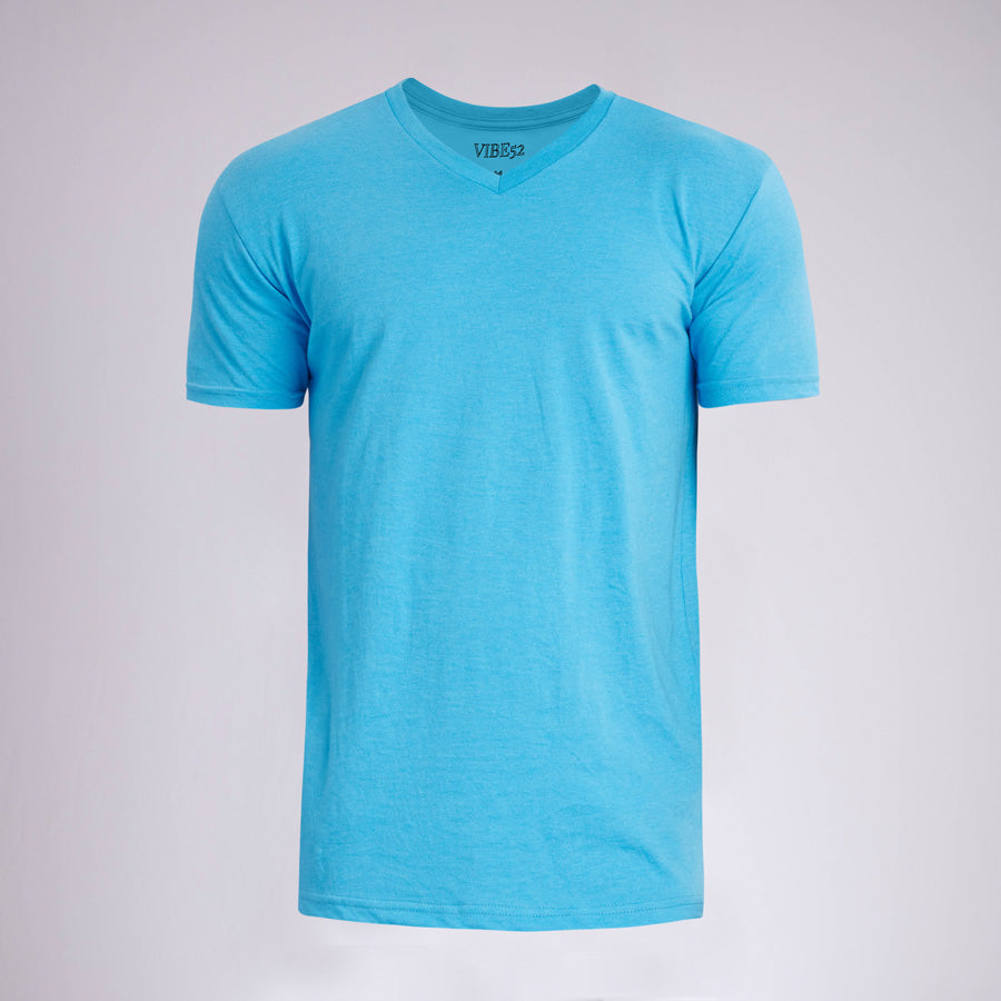 Heather Blue Signature V-Neck Tee