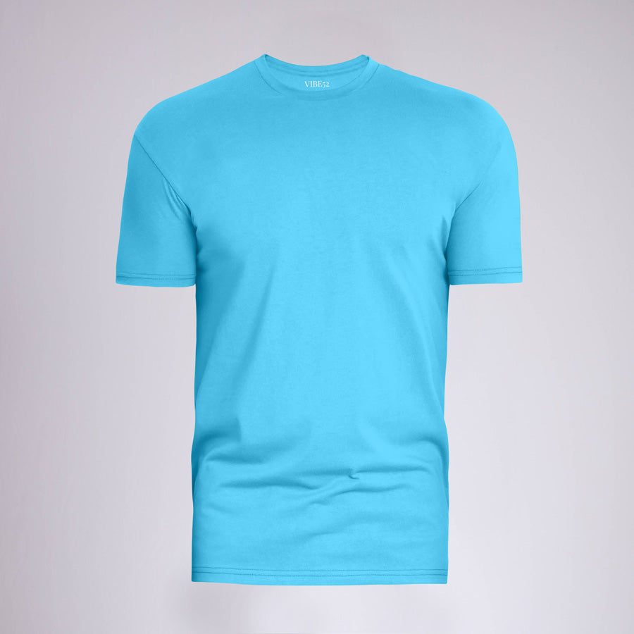 Heather Blue Signature Crew Neck Tee