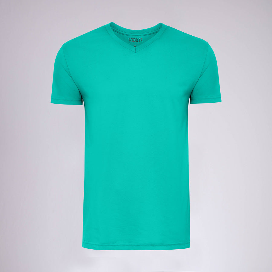 Green Signature V-Neck Tee