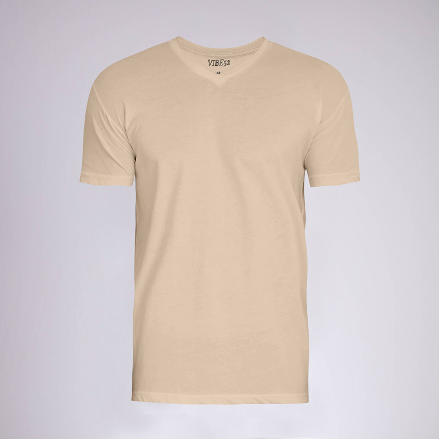 Heather Camel Signature V-Neck Tee