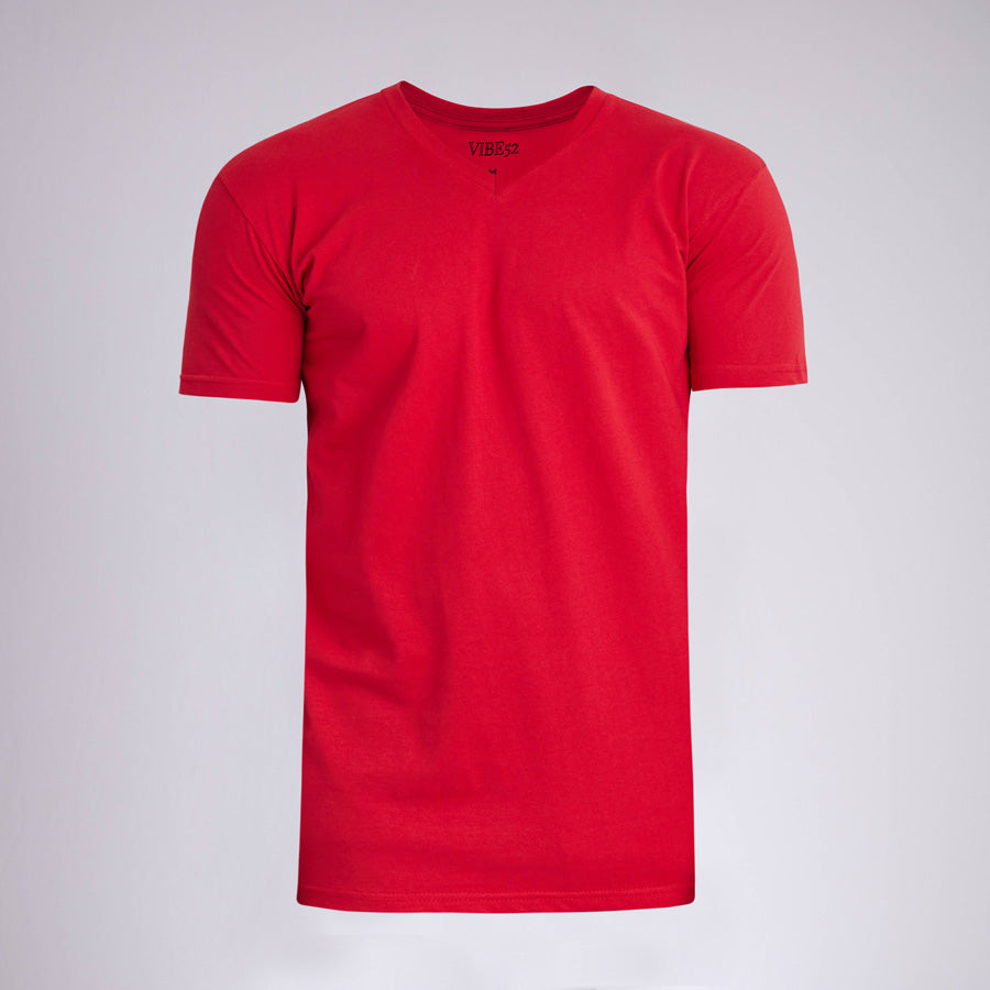 Red Signature V-Neck Tee