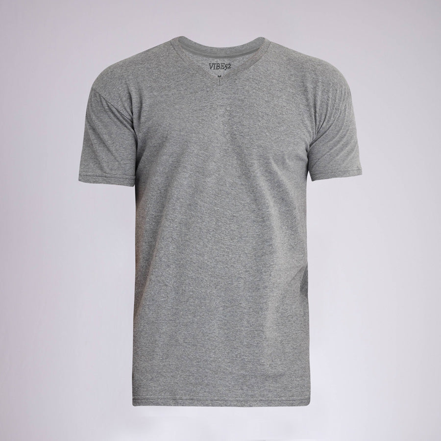 Heather Grey Signature V-Neck Tee