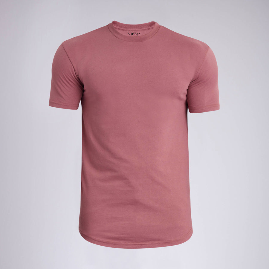 Clay Signature Curve Hem Crew Neck Tee