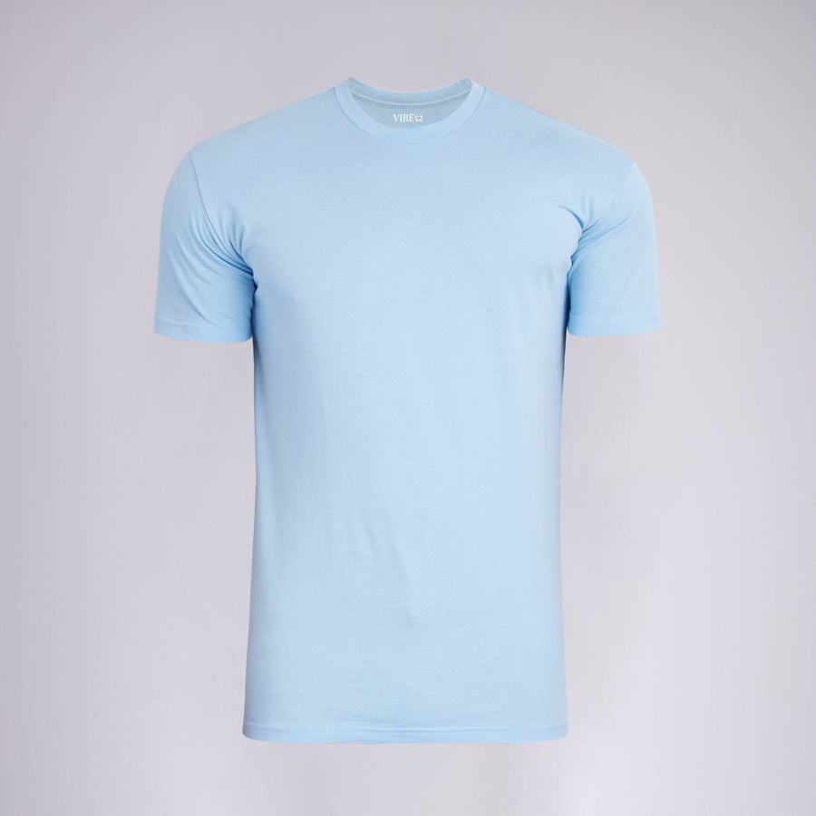 Ice Blue Premium Crew Neck Tee