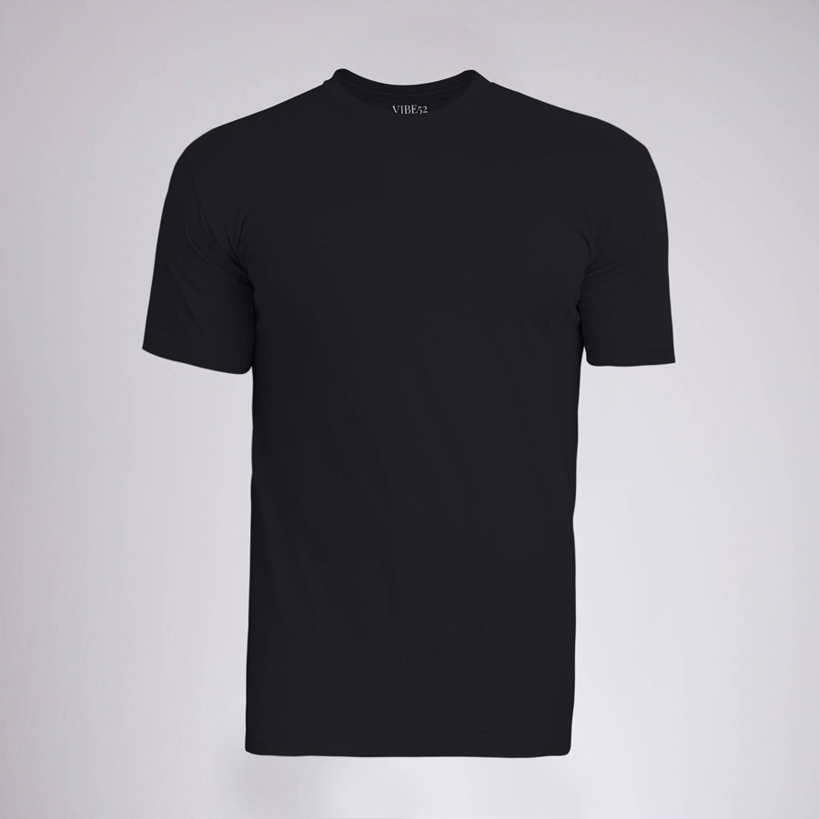 Black Signature Crew Neck Tee