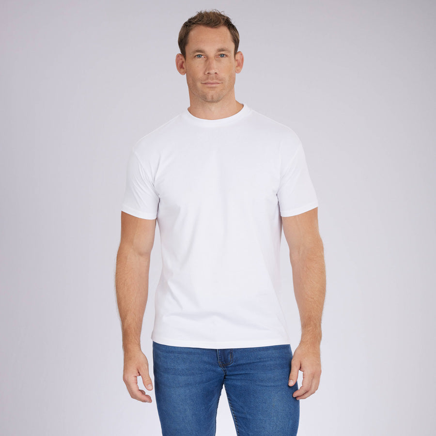 White Premium Crew Neck Tee