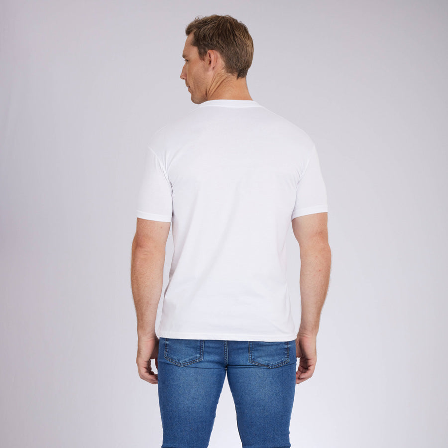 White Signature Crew Neck Tee