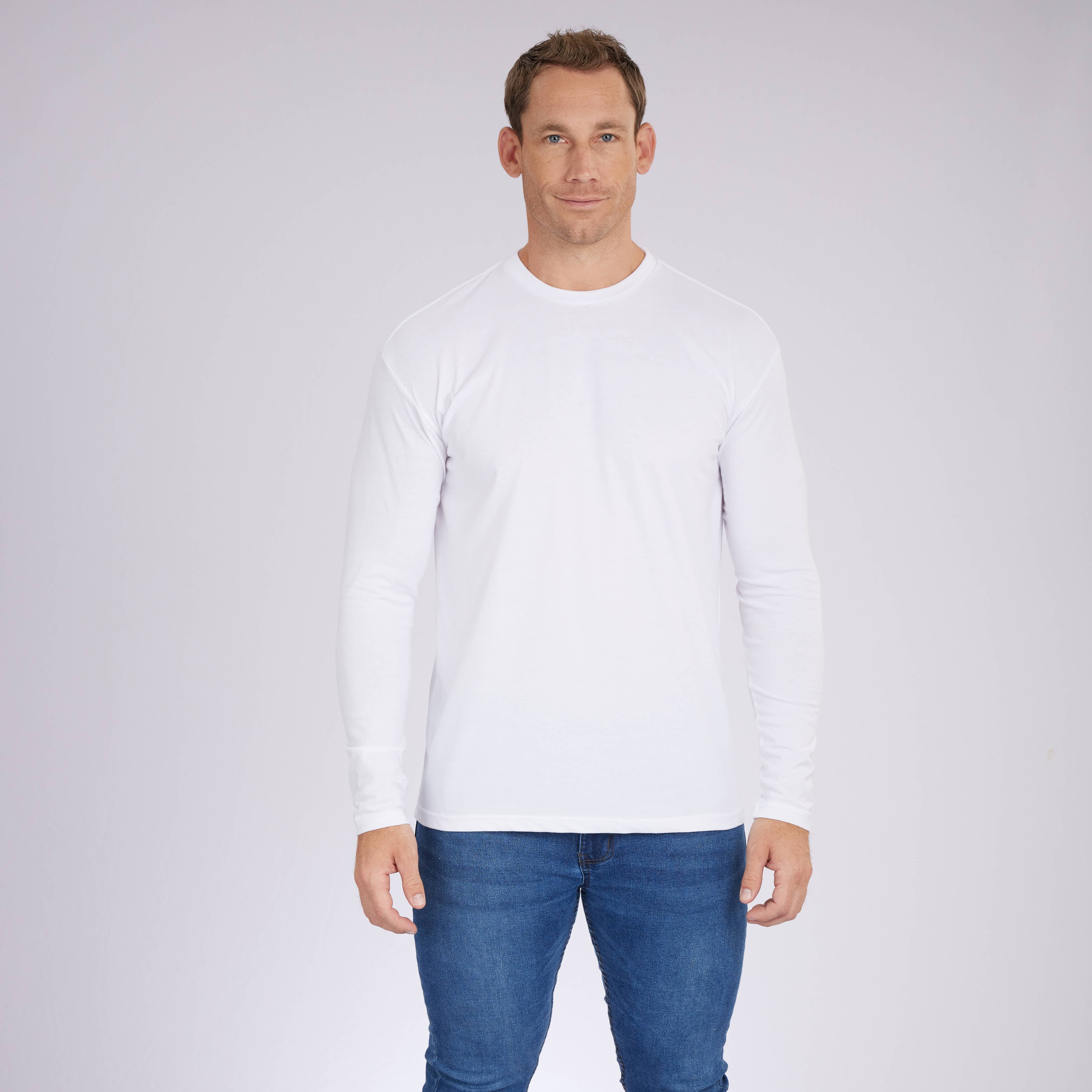 Essential Trio Signature Long Sleeves Crew Neck Tees 3-Pack