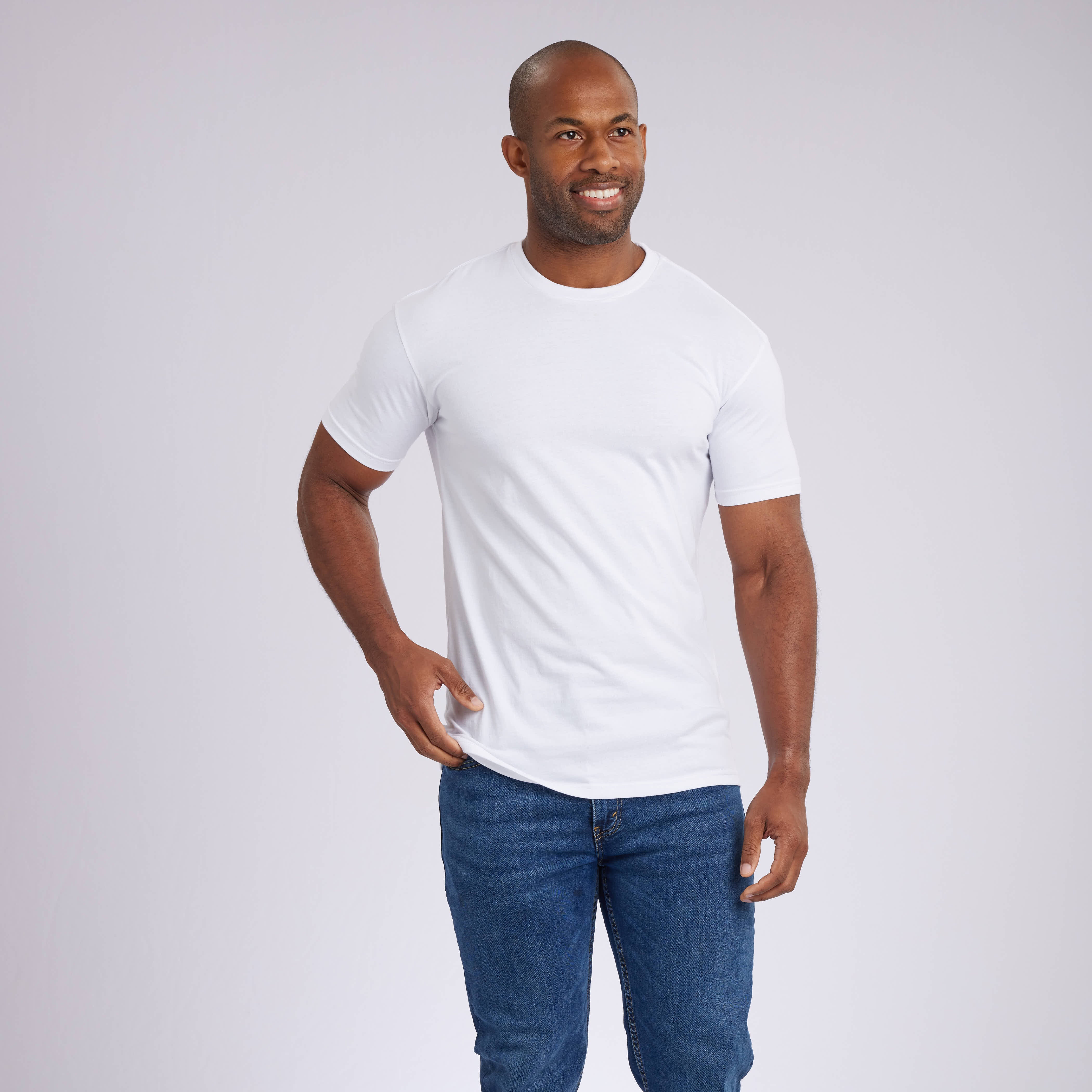 White Classic Signature Crew Neck Tees 3-Pack