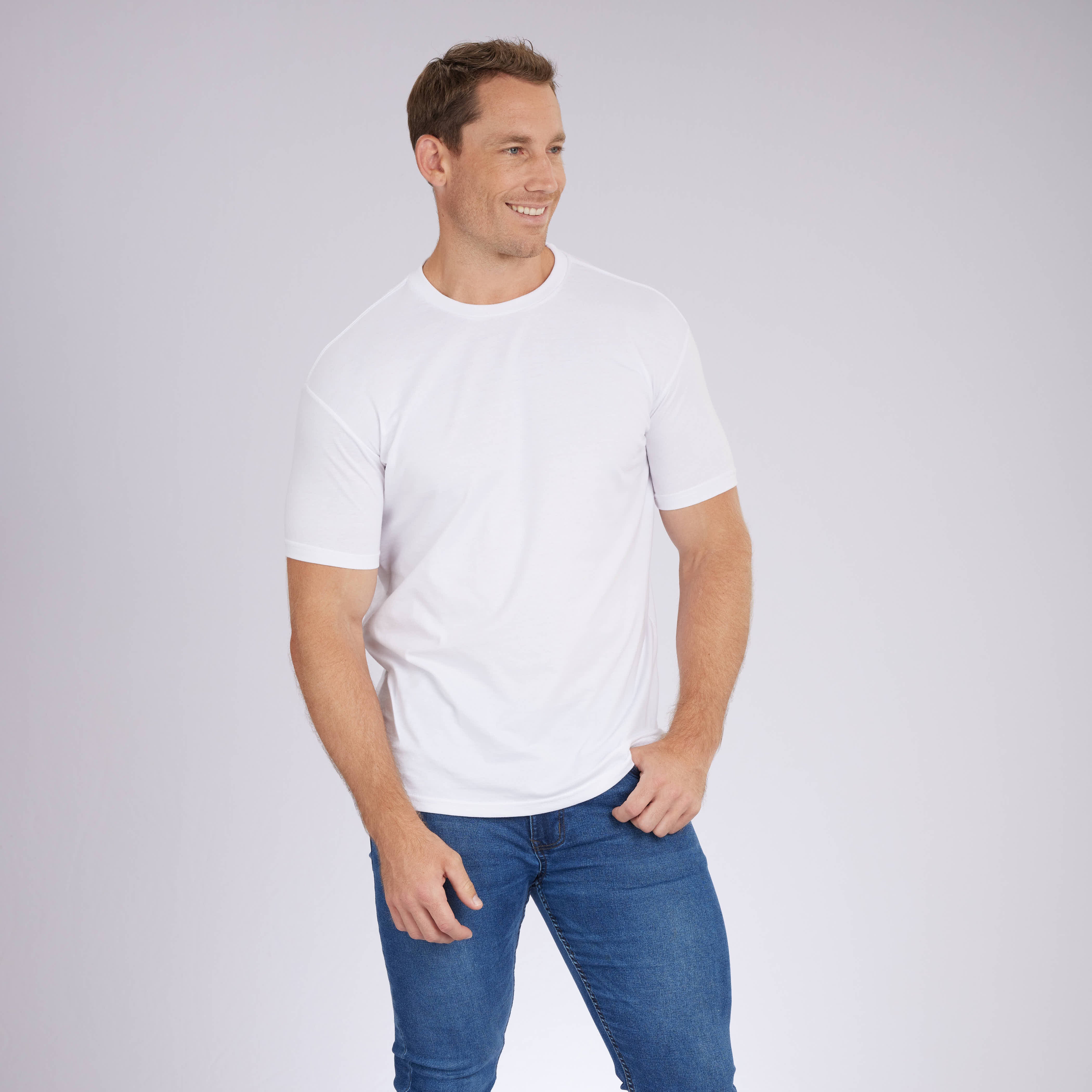 White Classic Signature Crew Neck Tees 3-Pack